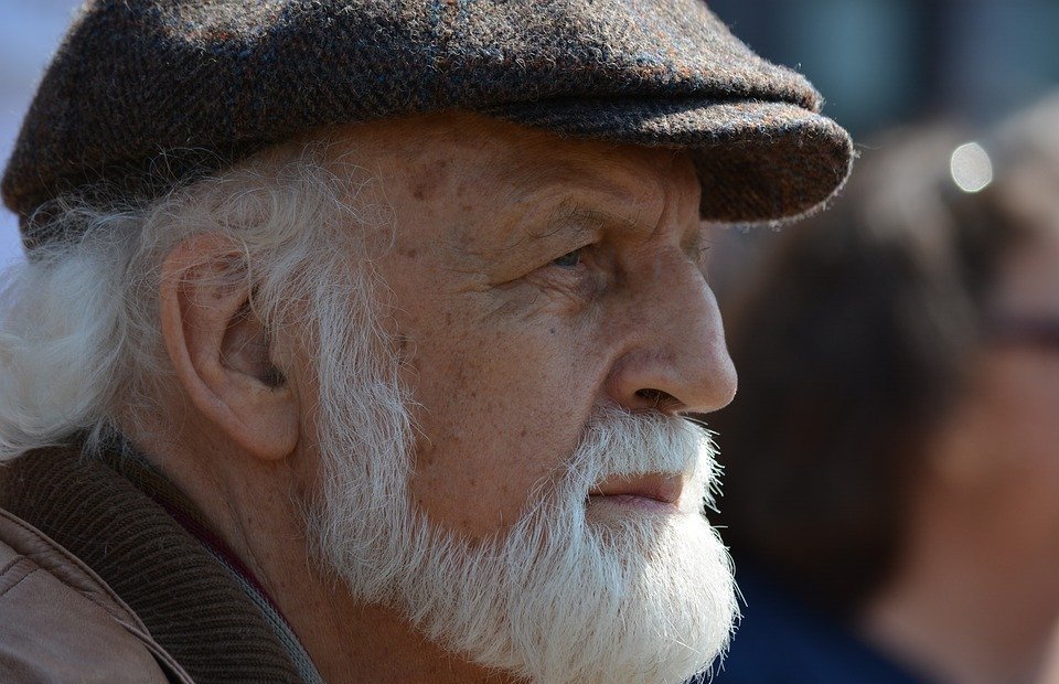 man, old, white beard