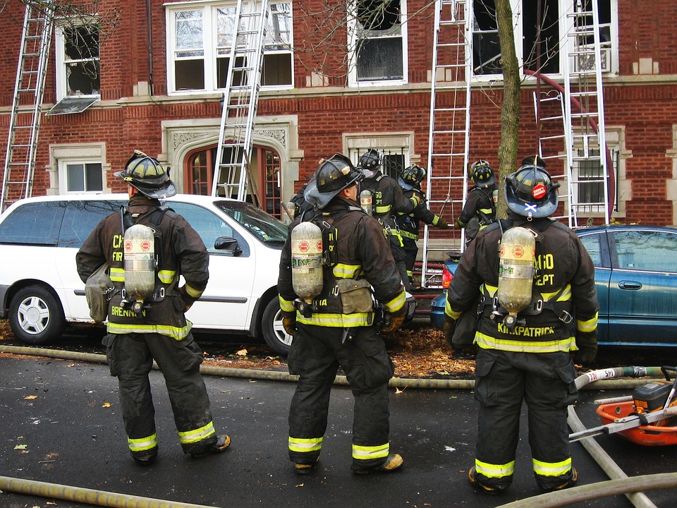 firefighters, fireman, emergency
