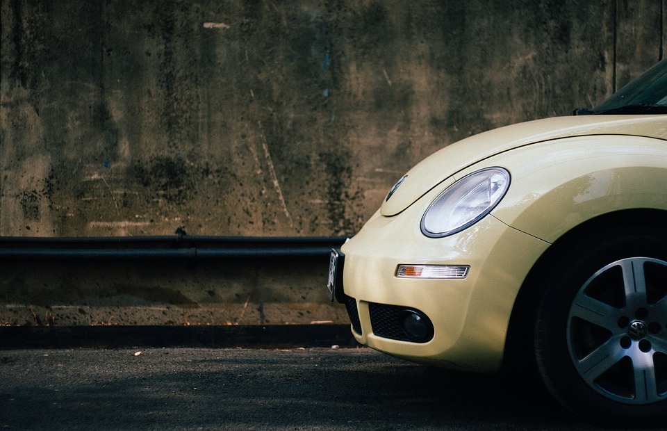 asphalt, beetle, car