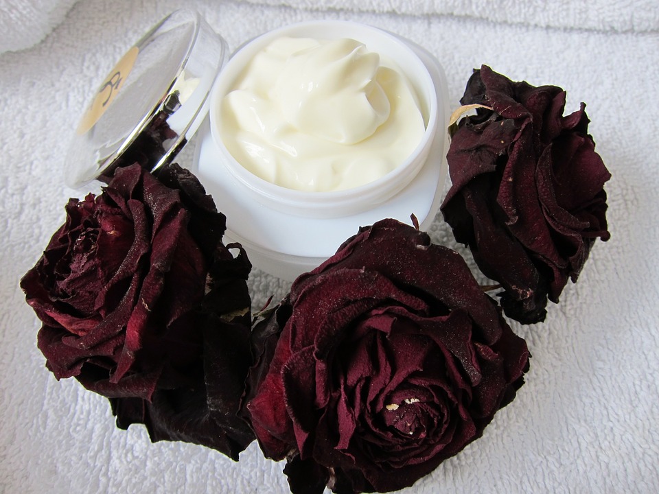 skin care, natural cream, rose