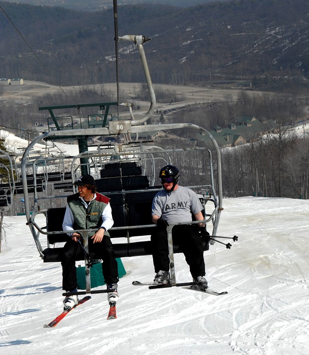 ski, lift, mountain