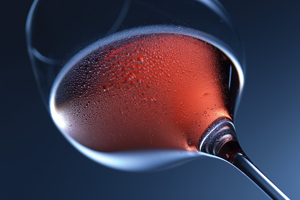 red wine, glass, macro