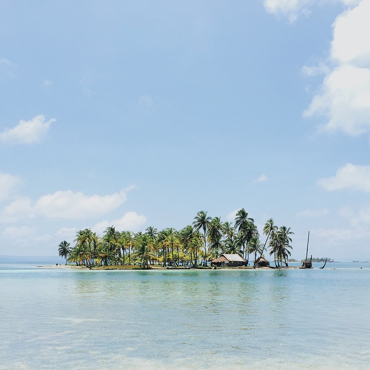 island, caribbean, ocean