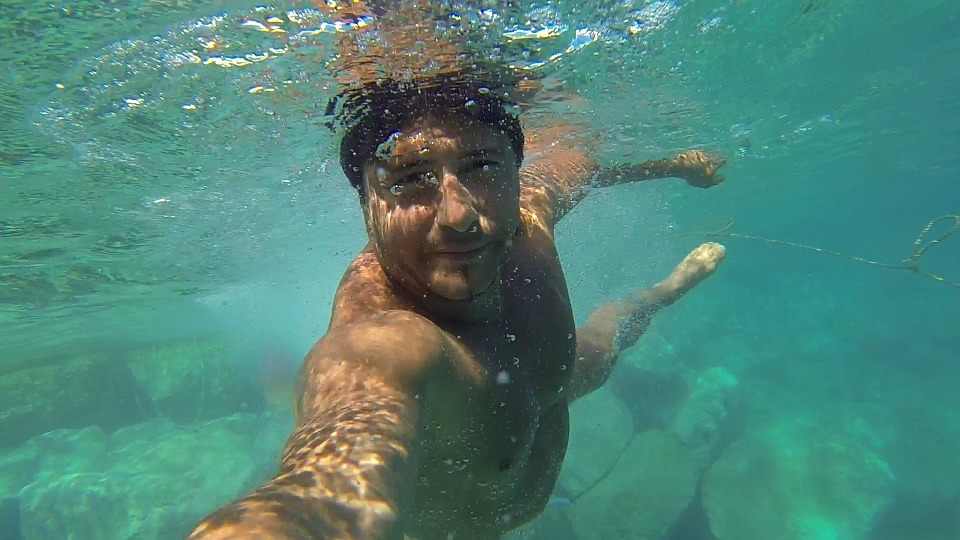 selfie, swimming, snorkel