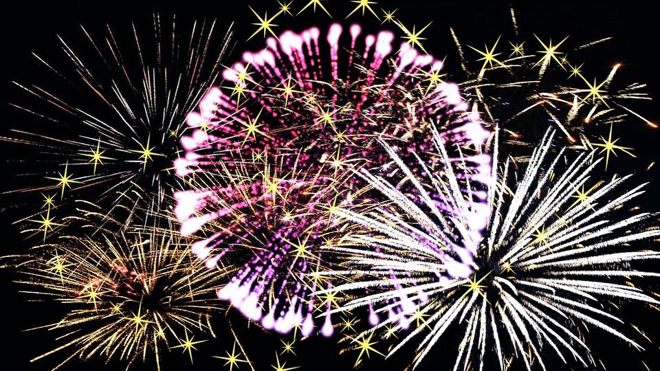 fireworks, new year's eve, annual financial statements