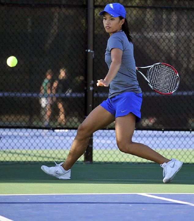 tennis player, woman, racket