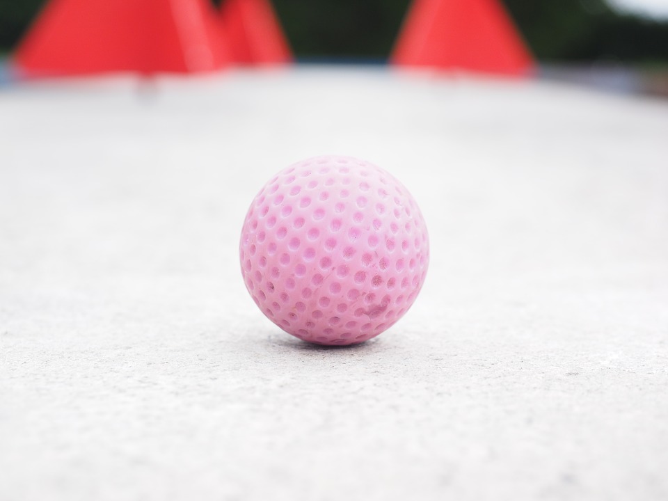 ball, mini golf ball, miniature golf