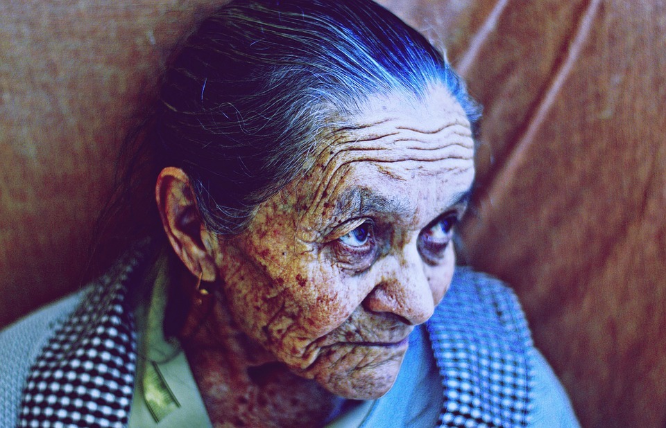 woman, old, aged