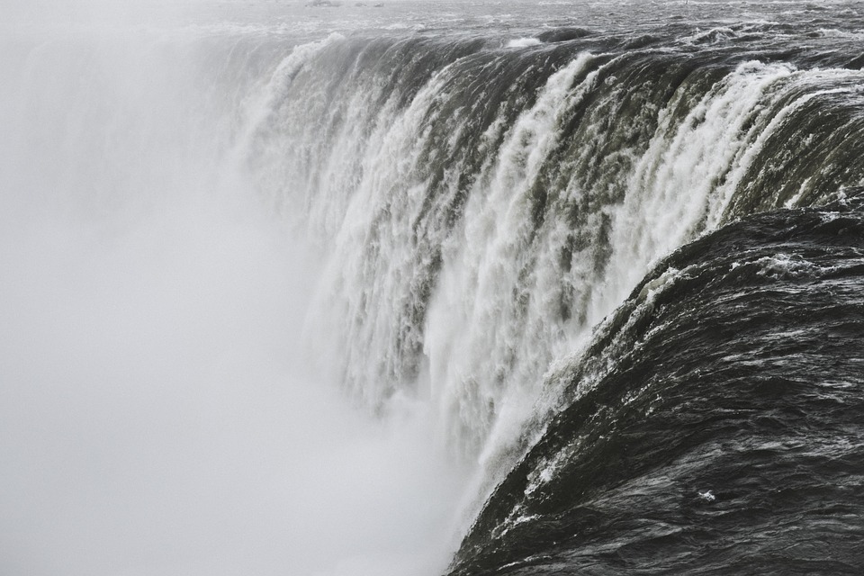 waterfall, cascade, cascading