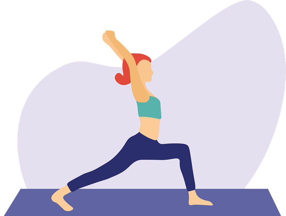 yoga, workout, woman