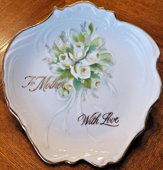 decorative plate, mother's day theme, china