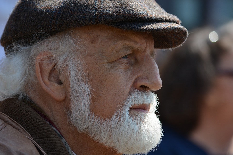man, old, white beard
