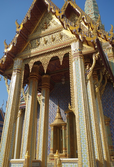 temple, bangkok, gold