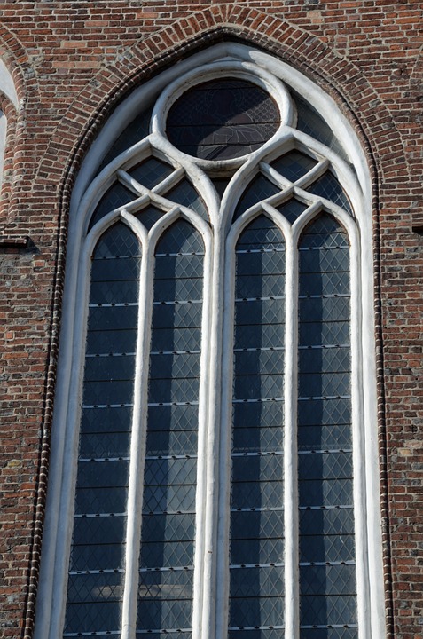 window, gothic, church