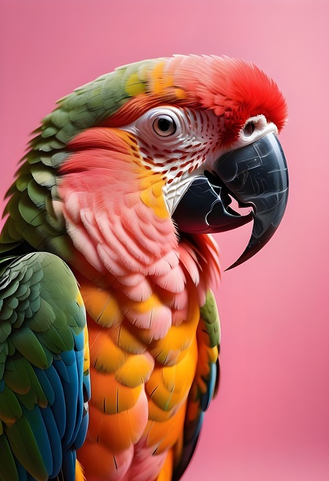 parrot, bird, exotic