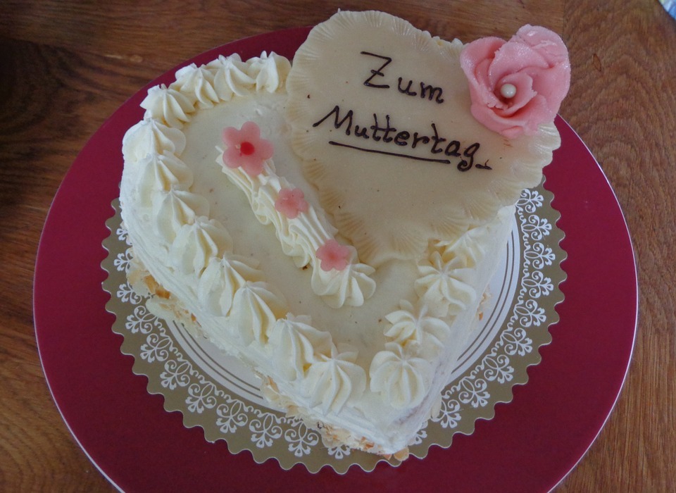 mother's day, cake, marzipan