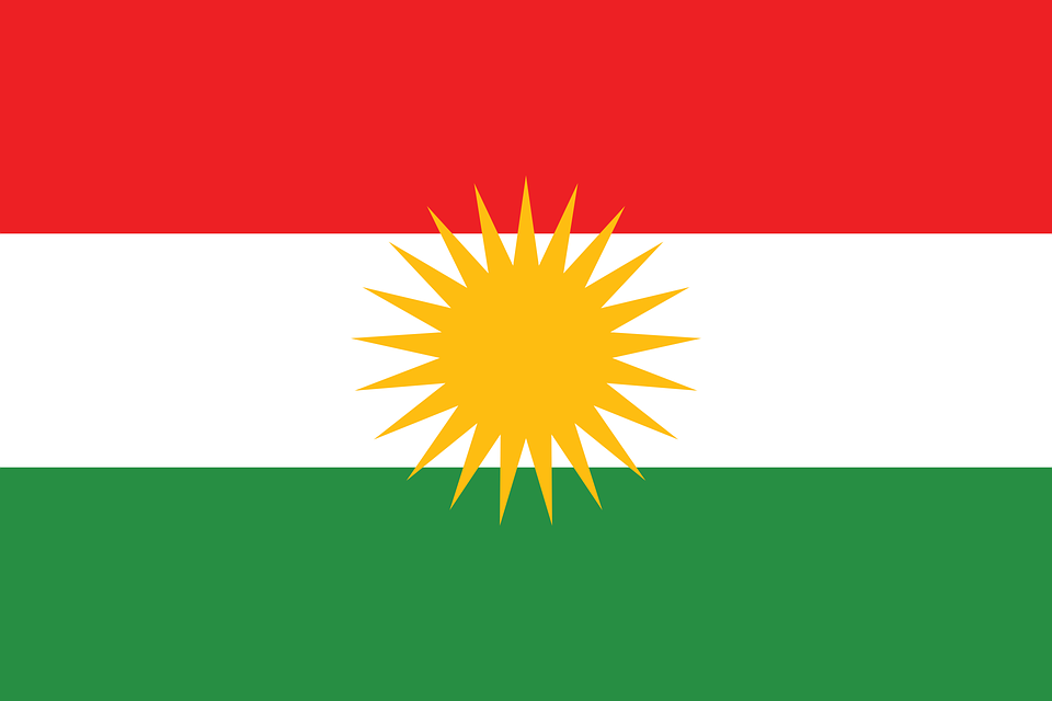 kurdistan, flag, country