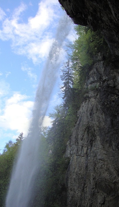 waterfall, natural beauty, water