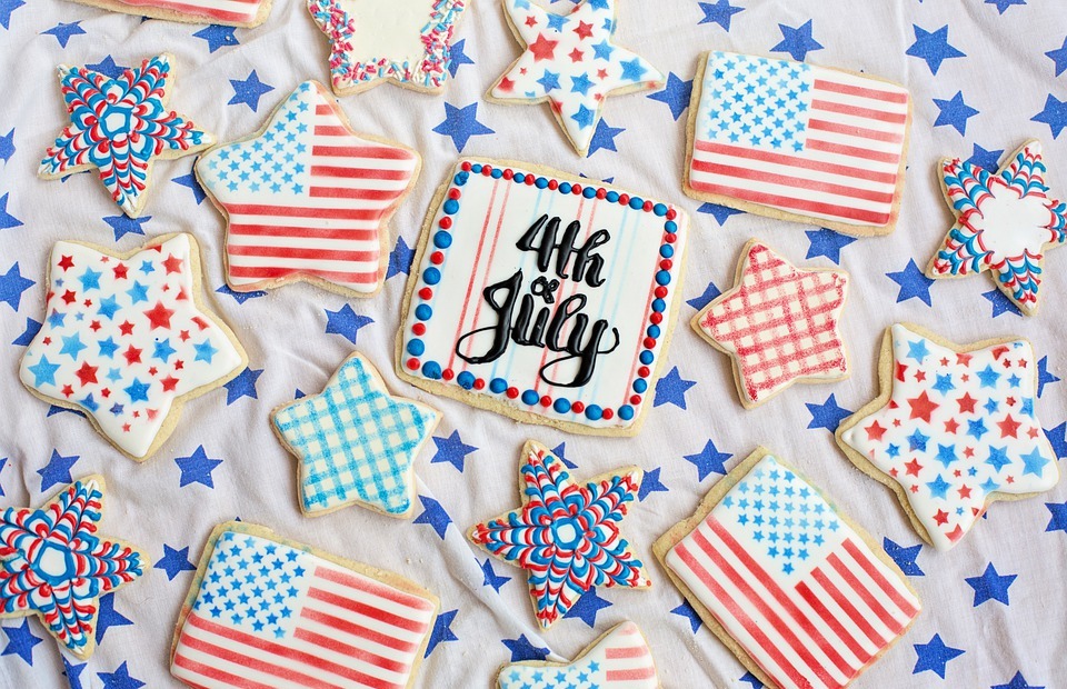 fourth of july, cookies, celebration