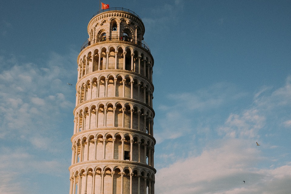 pisa, tower, leaning