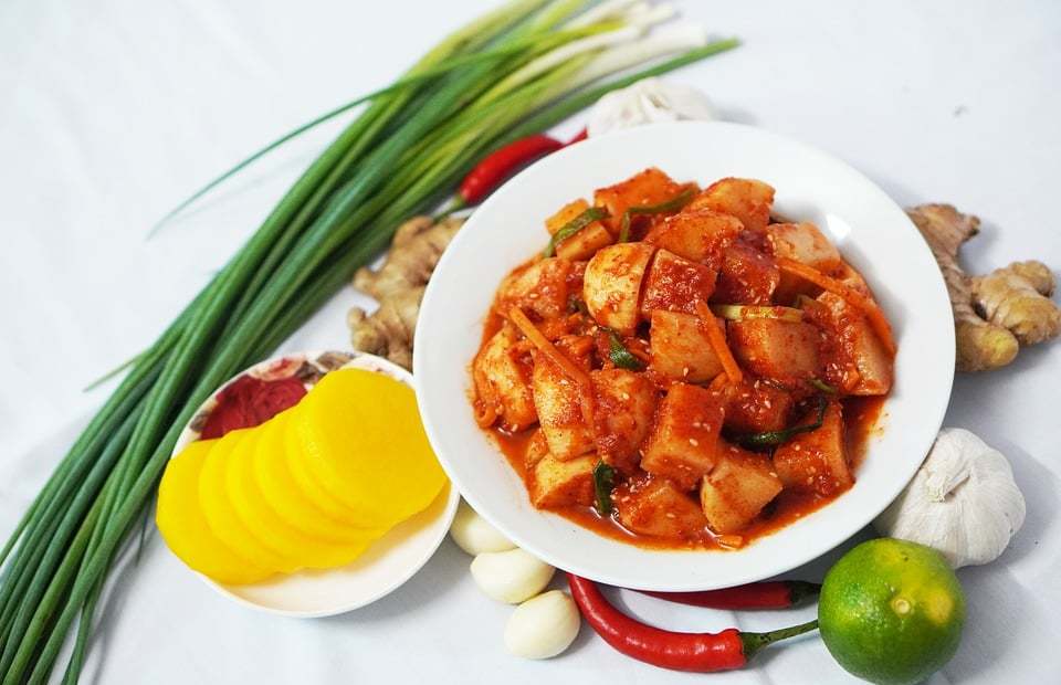 kimchi, food, dish
