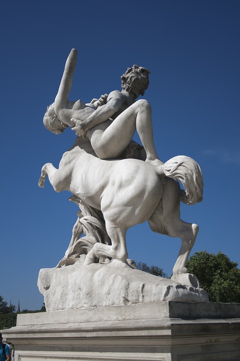 statue, centaur, paris