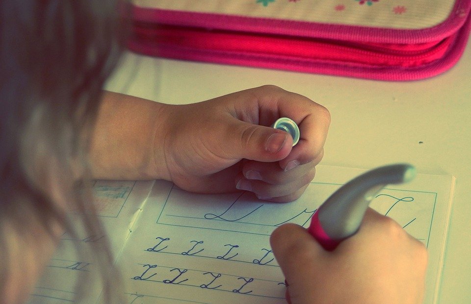 child, kid, writing