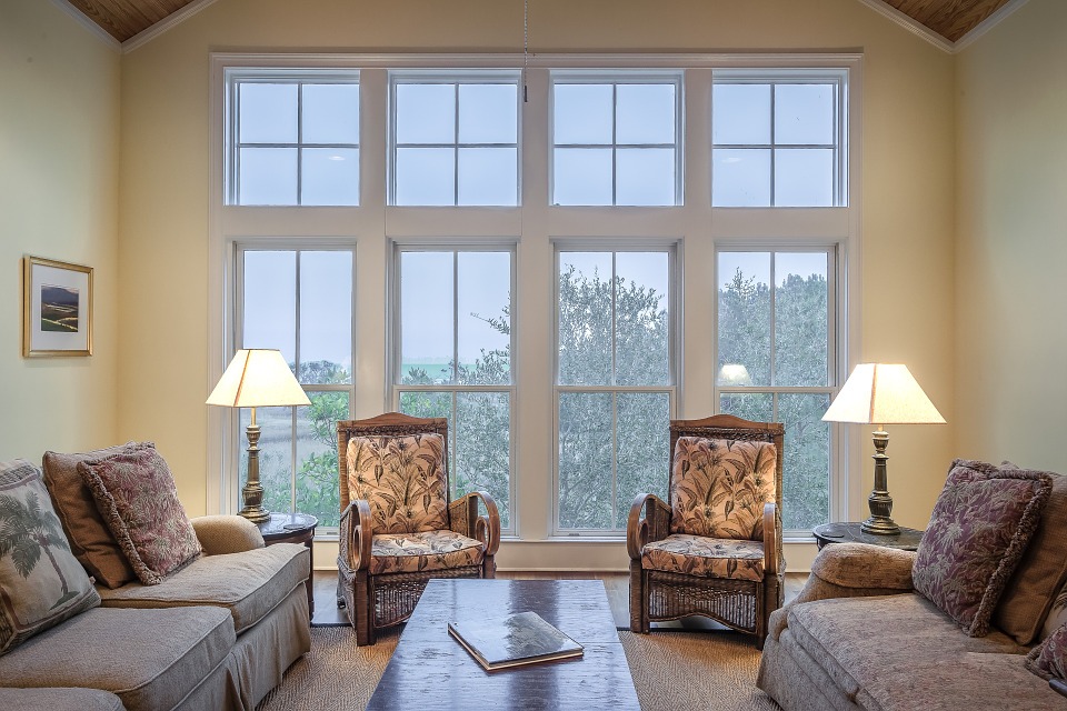 living room, windows, interior