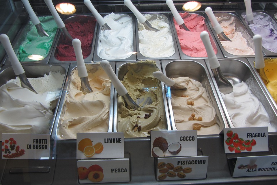 italy, ice cream, ice cream parlour