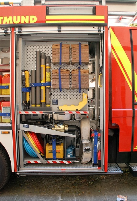 dortmund, fire truck, equipment