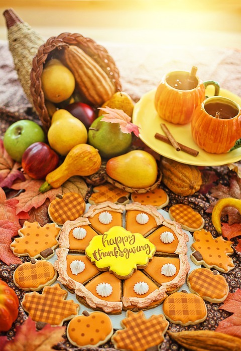 thanksgiving, cookies, pumpkin pie