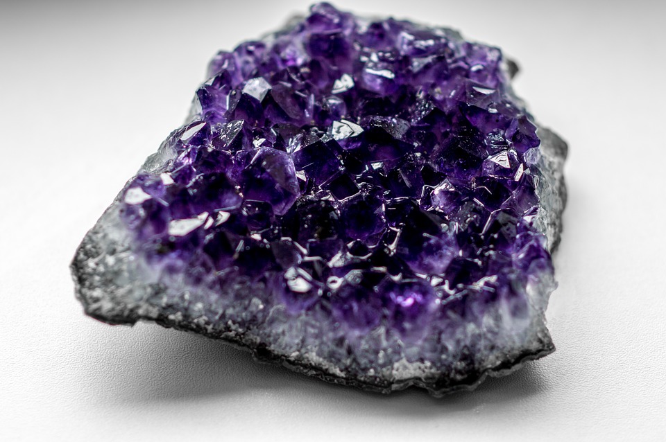 amethyst, gem, violet