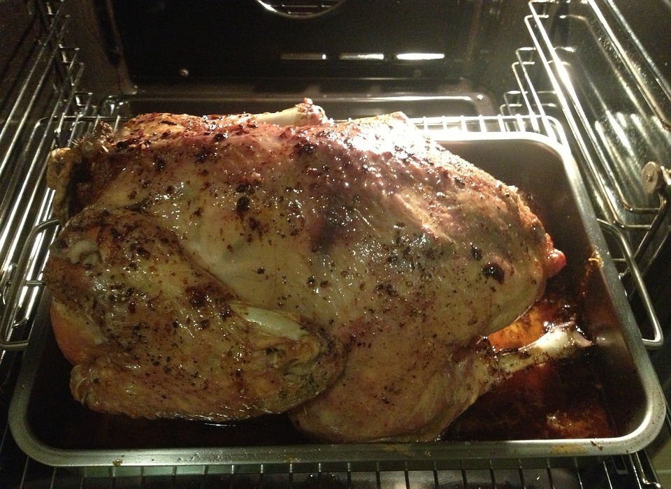 thanksgiving, christmas turkey, oven