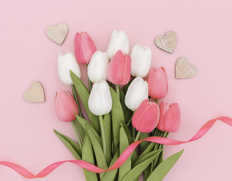 tulips, bouquet, mother\'s day