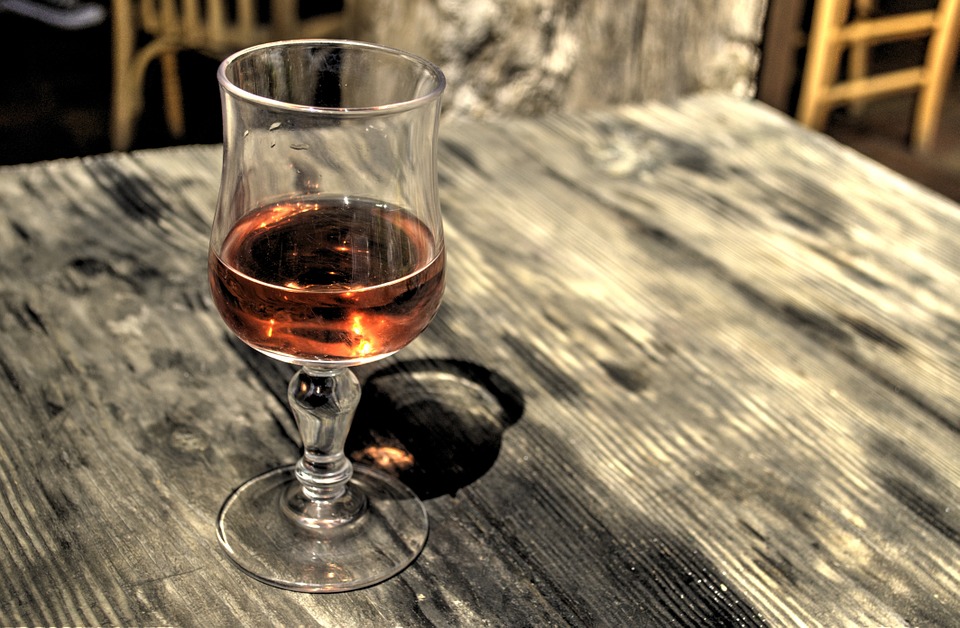 cognac, wine, wine glass