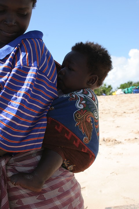 baby, carrying, africa