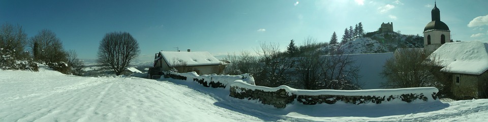 winter, landscape, snow