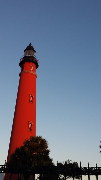 lighthouse, ocean, florida
