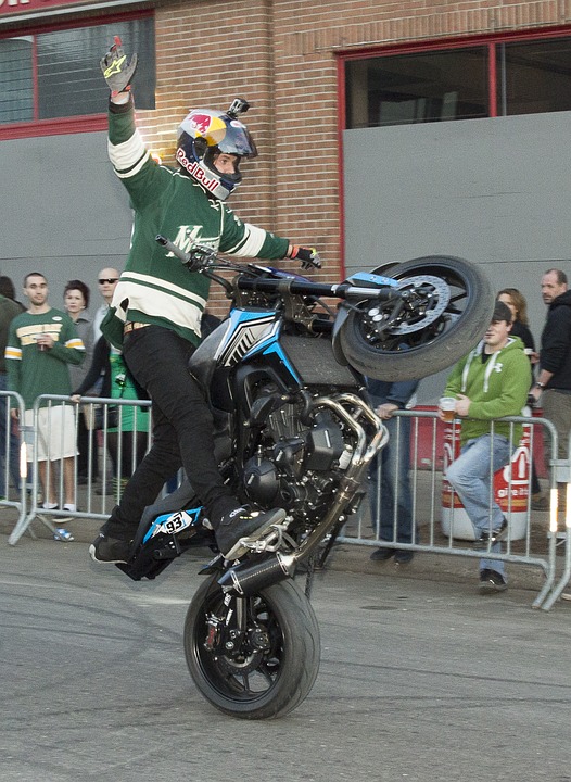 motorcycle, motocross, stunt
