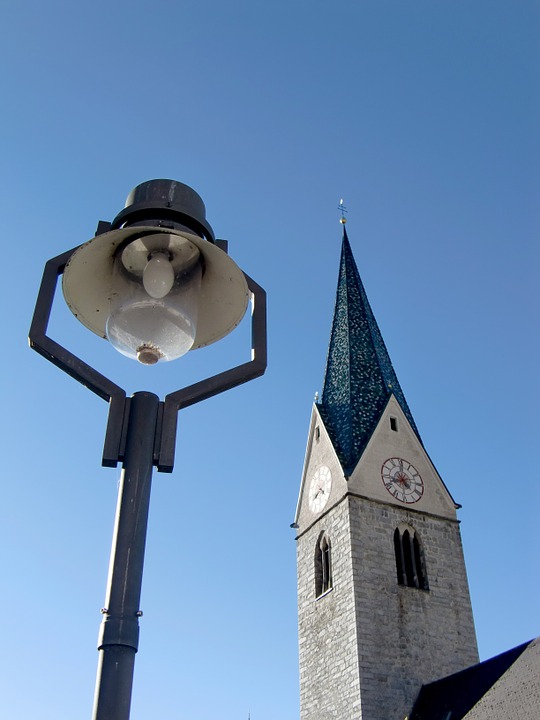 church, gothic bell tower, sky