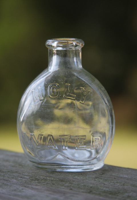 christian jar, holy water, religious