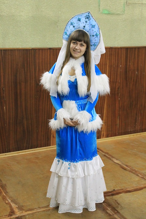 new year's eve, snow maiden, cute