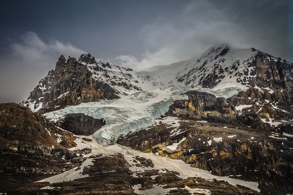 glacier, mountain, landscape