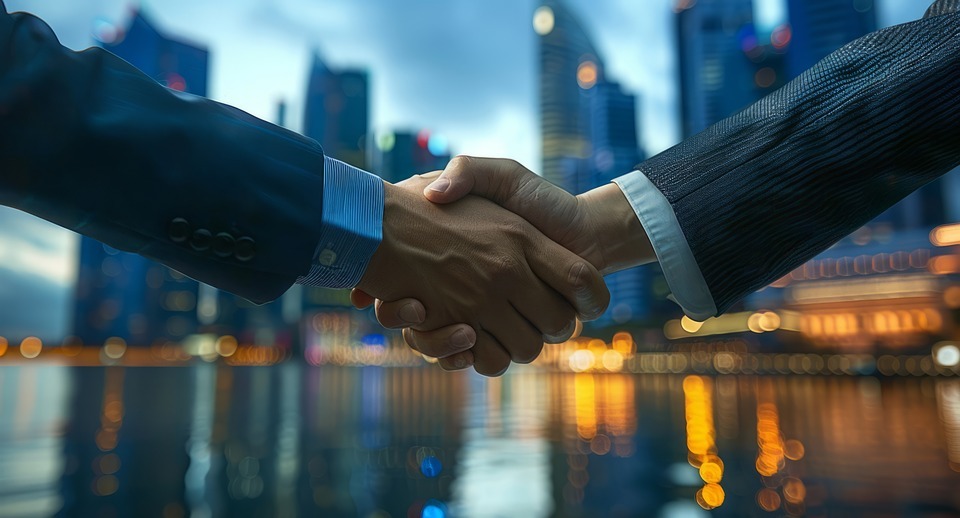 handshake, business, hands