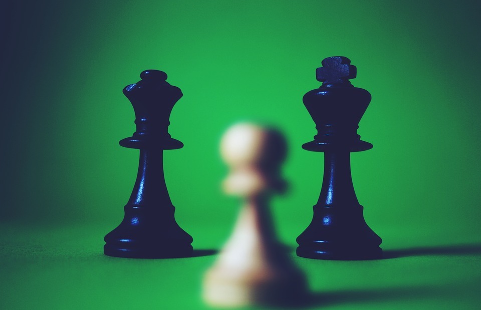 chess, chess pieces, depth of field