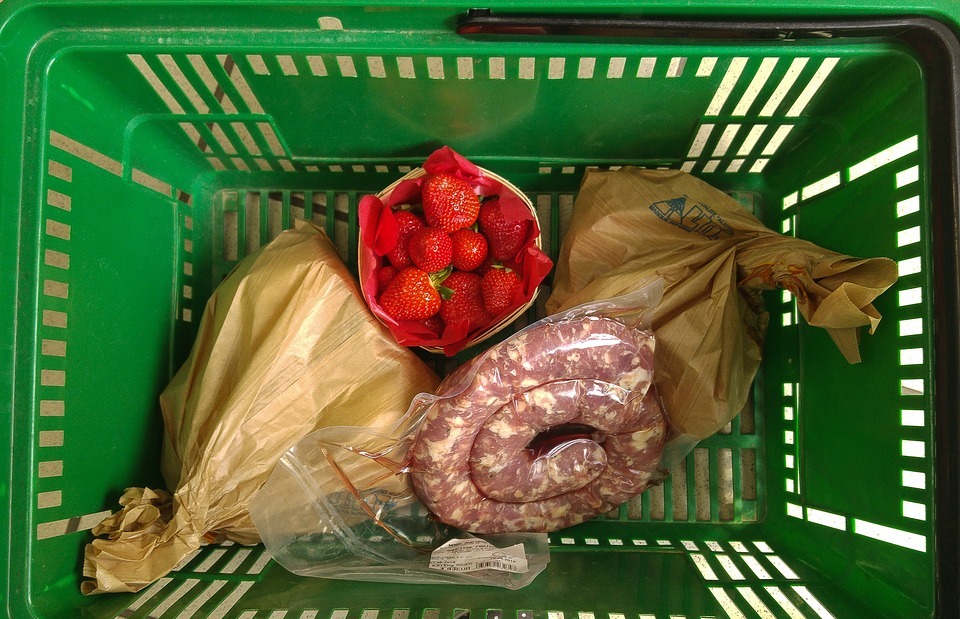basket, provisions, grocery