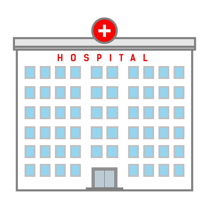 hospital, building, medical