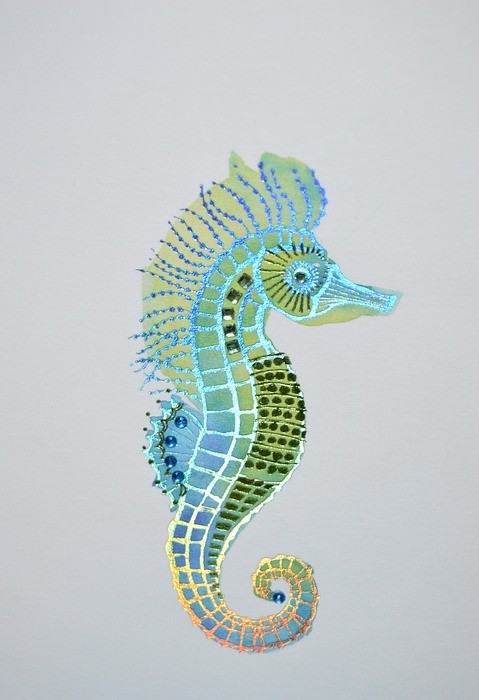 seahorse, sea life, aqua