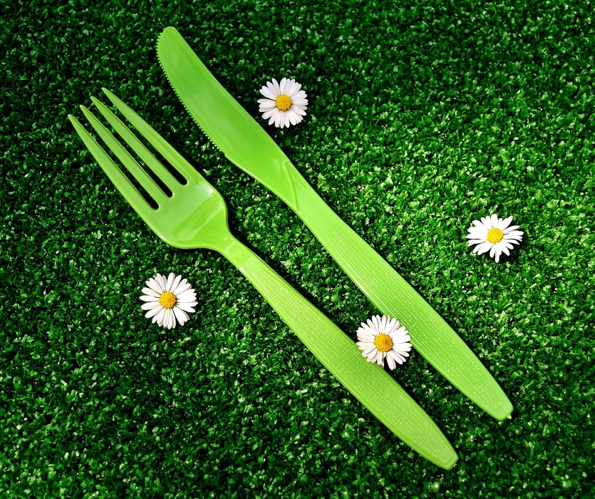 picnic, cutlery, plastic
