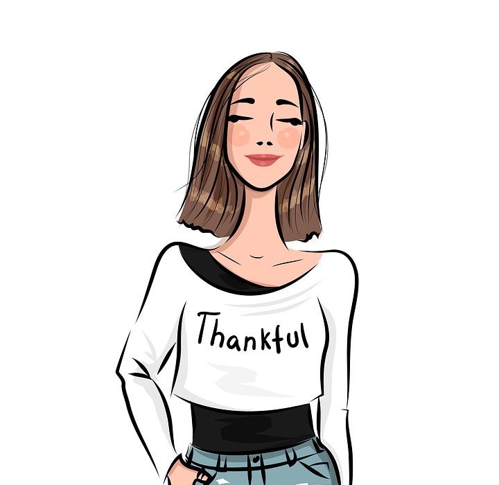 woman, thanksgiving, thankful